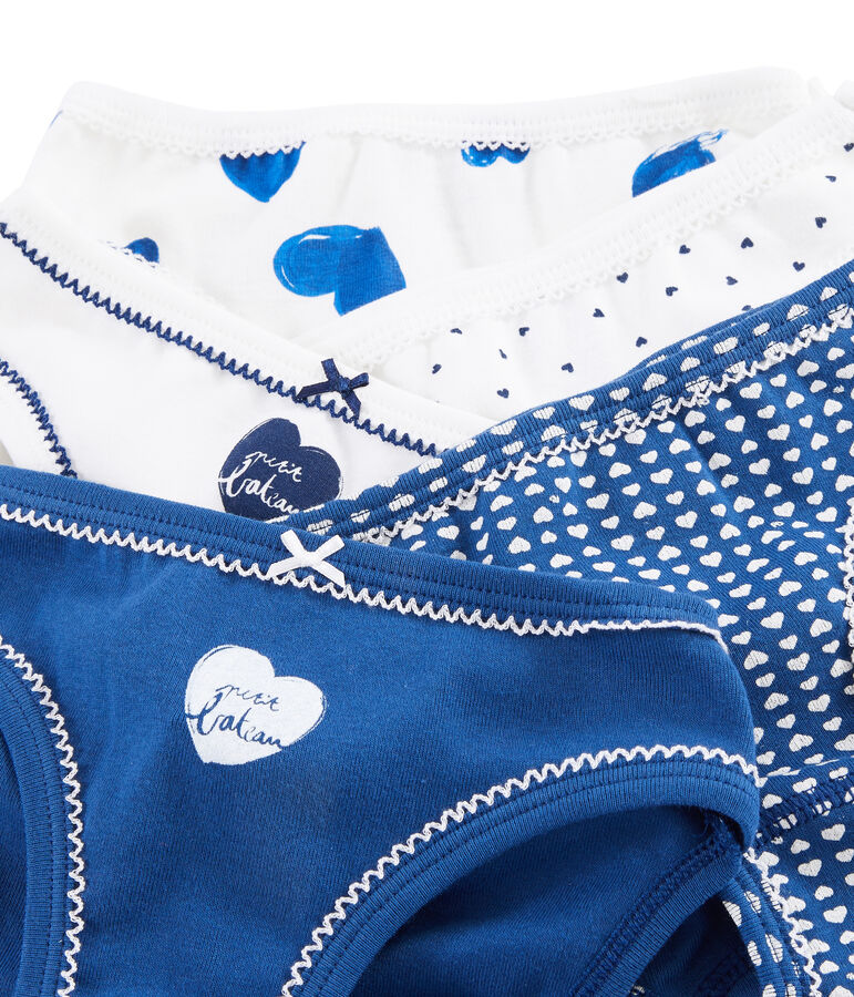 Lot de 5 culottes c&oelig;urs petite fille multicouleur