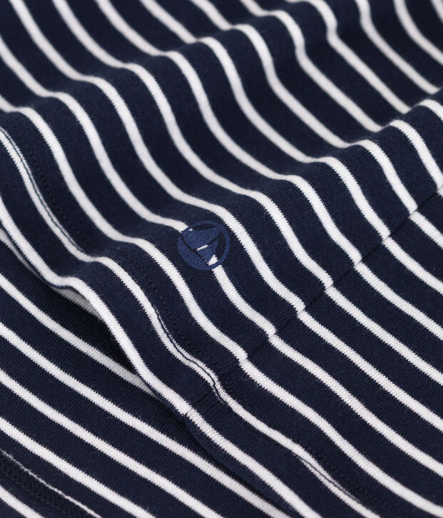 L'Iconique, gestreept katoenen T-shirt voor dames blauw/wit