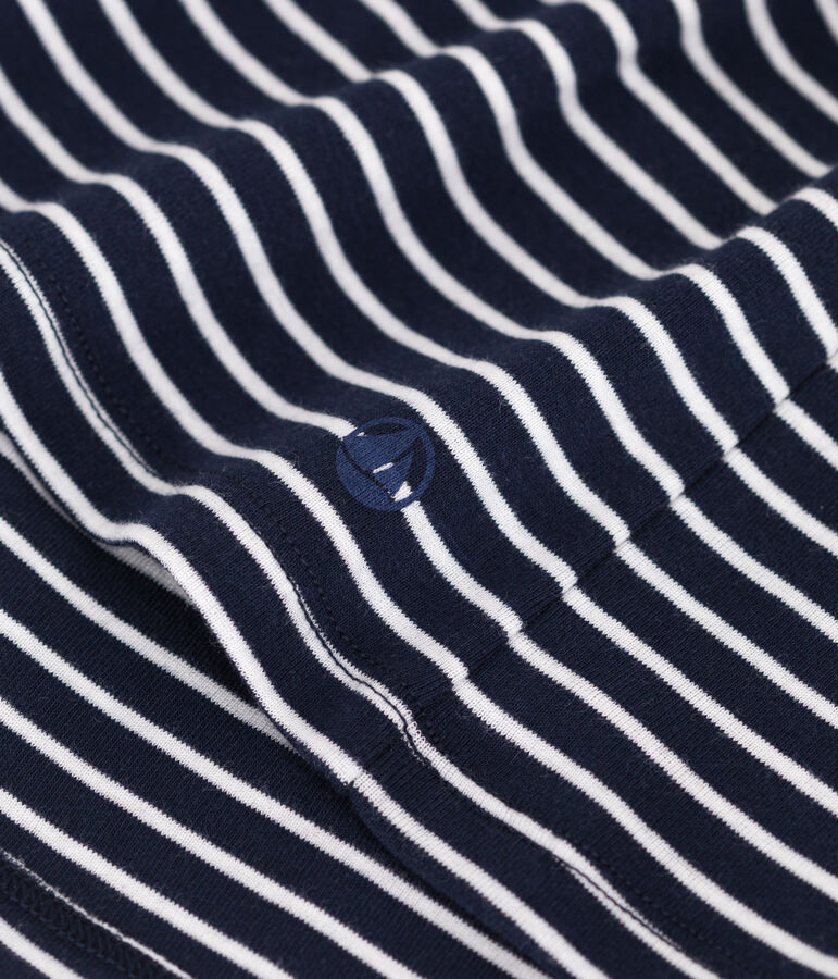 L'Iconique, gestreept katoenen T-shirt voor dames blauw/wit