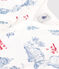 Pyjama bébé en coton sans pieds motifs Paris blanc MARSHMALLOW/blanc MULTICO