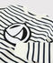 Sweatshirt jongens kinderen wit MARSHMALLOW/blauw SMOKING