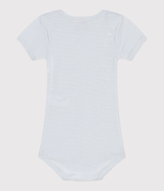 Body manches courtes en coton imprimé bébé GOMME/ MARSHMALLOW