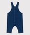 Salopette bébé en jean élasthanne jambes longues bleu DENIM MOYEN