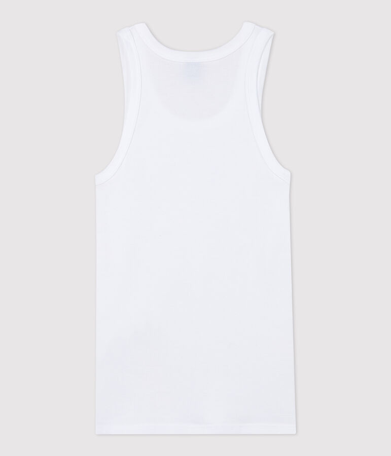 L'ICONIQUE, tanktop in biokatoen voor vrouwen wit ECUME