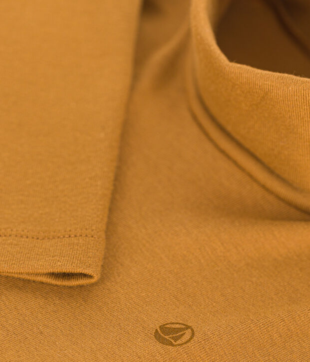 Sous-pull en coton enfant fille / gar&ccedil;on marron