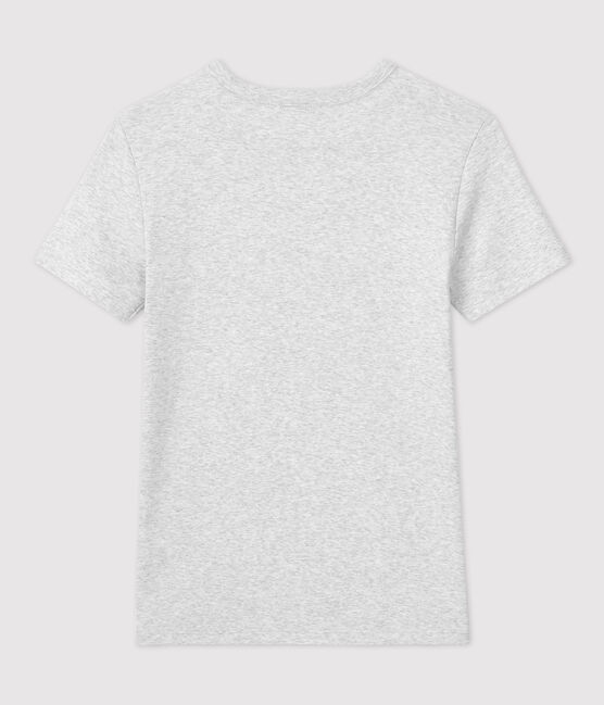 Tijdloos dames-T-shirt met ronde hals in biokatoen grijs BELUGA CHINE