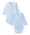Lot de 2 bodies naissance manches longues bébé garçon blanc LOT