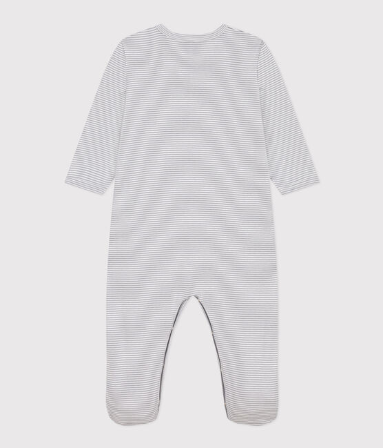 Pyjama bébé milleraies en coton PIGEON/ MARSHMALLOW