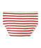 Hoge slip van gebreide stof 2x2 beige COQUILLE/rood TERKUIT