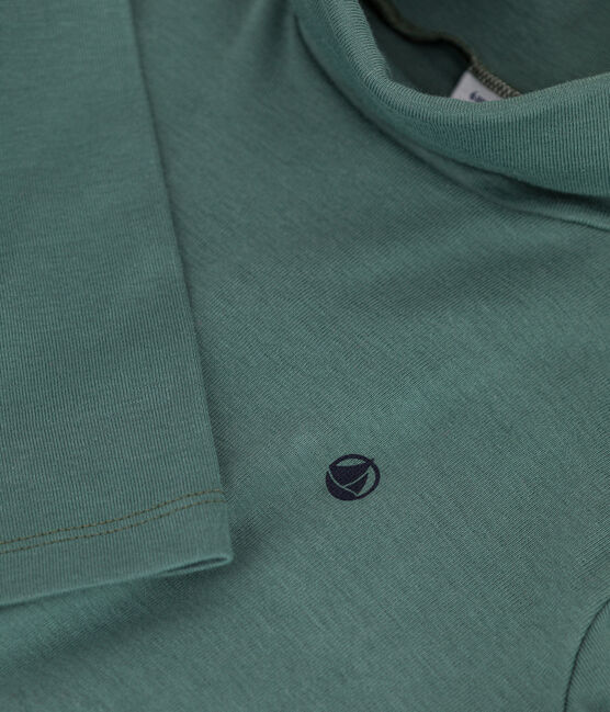 Sous-pull en coton enfant fille / garçon vert VALLEE