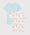Set van 2 meisjes t-shirts met korte mouwen en Parijs print van biologisch katoen variante 1
