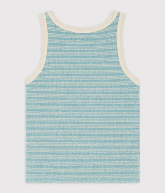 Tanktop in bouclébadstof voor meisjes MIMI/ AVALANCHE