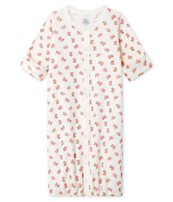 Combitas baby van gebreide stof wit MARSHMALLOW/roze GRETEL/ MULTICO