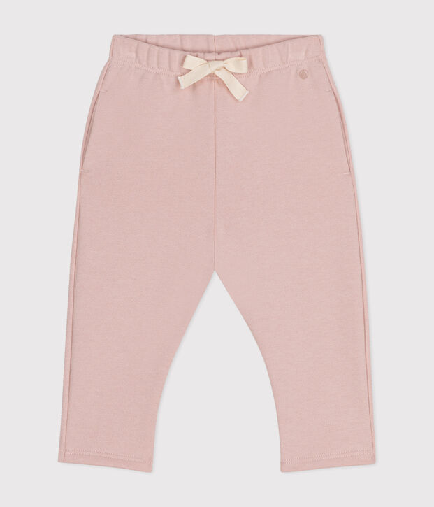 Pantalon en molleton b&eacute;b&eacute; rose