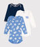 Set van 3 katoenen body's met lange mouwen voor baby's variante 4