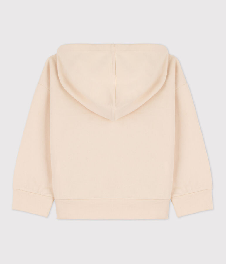 Sweatshirt &agrave; capuche enfant fille / gar&ccedil;on &eacute;cru