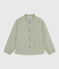 Blouse in katoenen gaas voor meisjes groen HERBIER