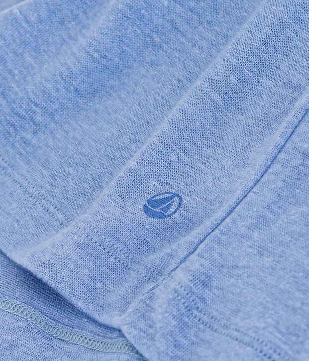 Tee-shirt en lin femme bleu