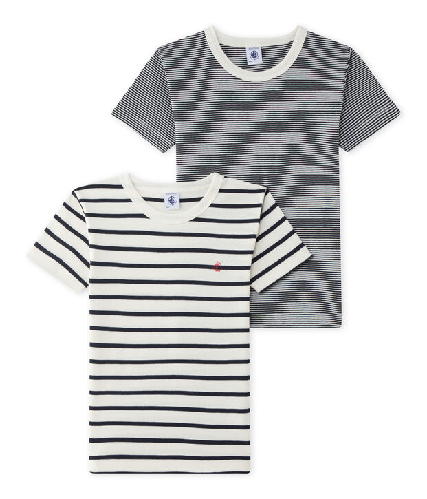 Duo de tee-shirts manches courtes petit gar&ccedil;on multicouleur