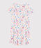 Katoenen nachthemd met jungleprint voor meisjes wit MARSHMALLOW/wit MULTICO