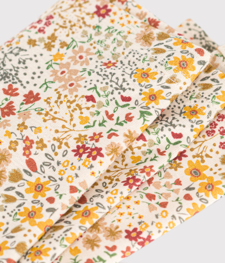 Katoenen legging voor baby's ecru/multicouleur