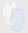 Lot de 2 bodies rayé manches longues  coton biologique variante 1