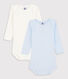 Lot de 2 bodies rayé manches longues  coton biologique