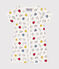 Combinaison courte imprimé Monsieur Madame en coton bébé blanc MARSHMALLOW/blanc MULTICO
