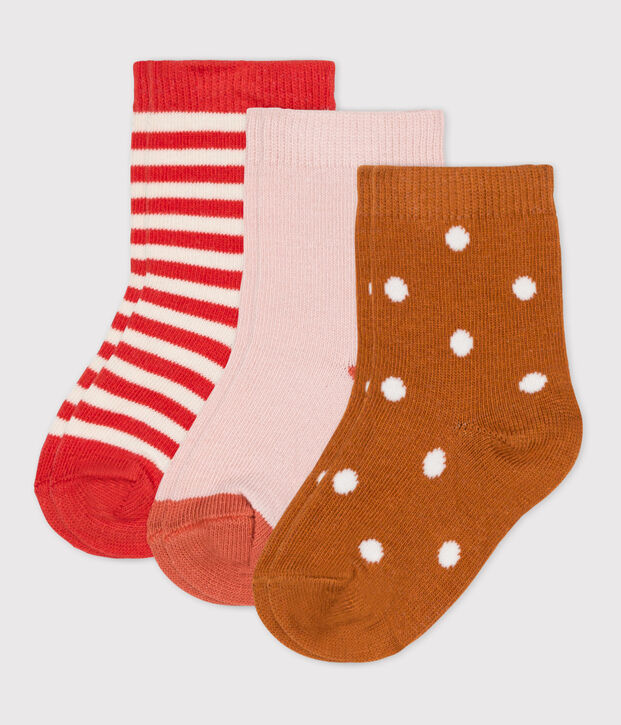 Set van 3 paar babysokken multicouleur