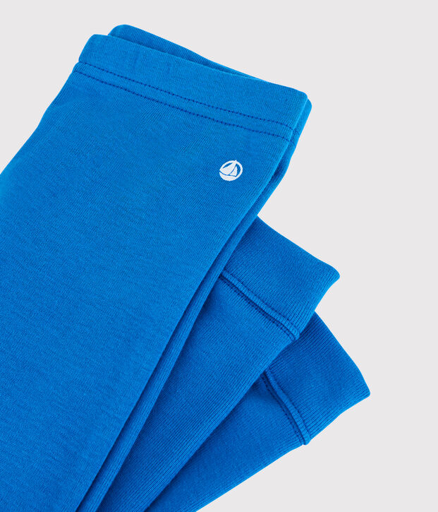 Legging en coton b&eacute;b&eacute;. bleu
