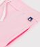 Pantalon de jogging enfant en coton uni rose MARQUISE