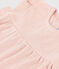 Blouse bébé sans manche en maille ajourée rose SALINE