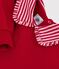 Sweatshirt &agrave; col enfant en coton uni rouge