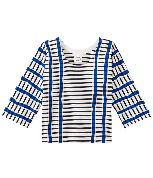 Marinekimono wit/blauw