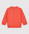 Gewatteerd bio sweatshirt baby. oranje OURSIN