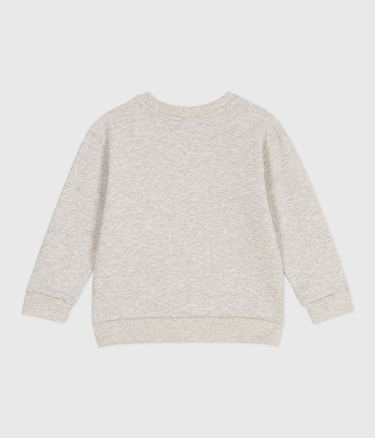 Sweatshirt enfant mixte en coton gris