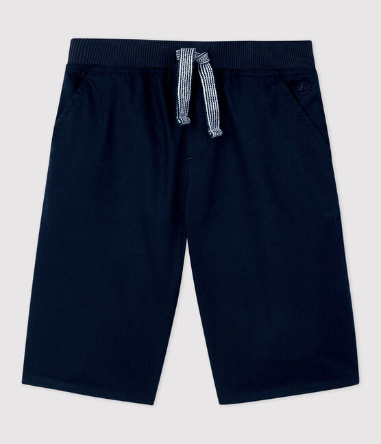 Bermuda en serge de coton enfant garçon bleu SMOKING