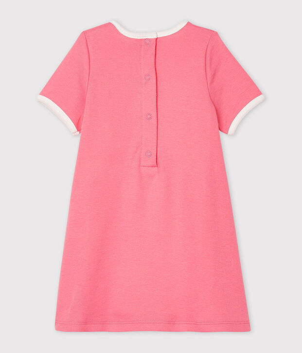 Bodyjurk met korte mouwen babymeisje roze