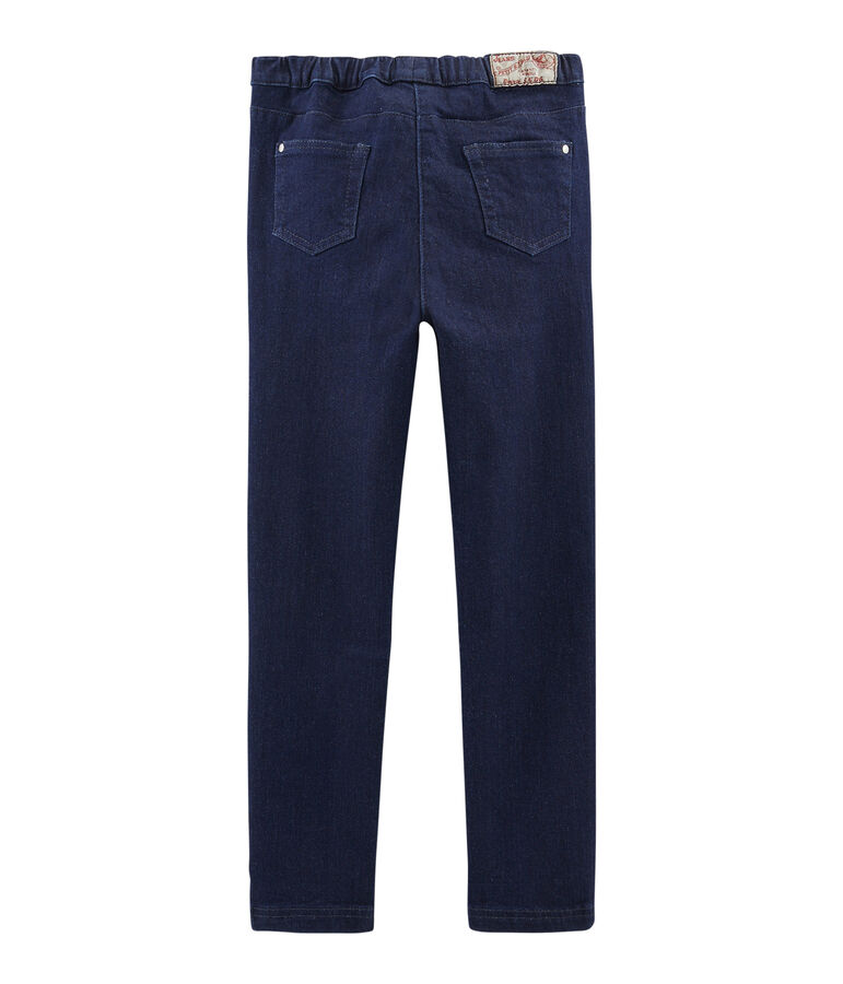 Jean slim stretch enfant fille bleu