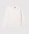 Katoenen meisjes t-shirt met lange mouwen wit MARSHMALLOW