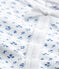 Dors bien bébé fille imprimé blanc ECUME/bleu BLEU