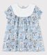 Jurk met Parijs-print van popeline voor baby's