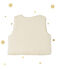 Gilet sans manches bébé fille réversible beige COQUILLE