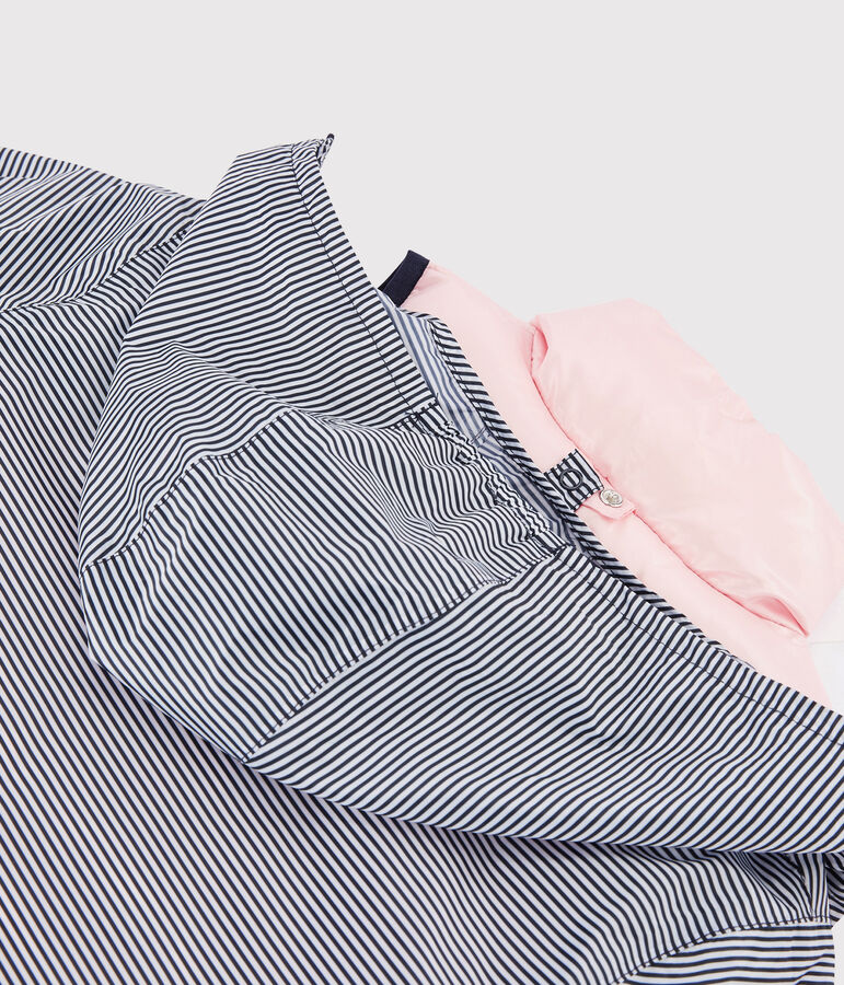 3-in-1 gerecycled winddichte kinderjasje roze