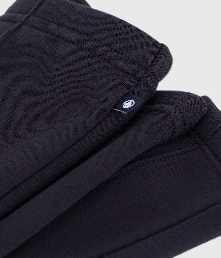 Pantalon esprit legging enfant en molleton bleu