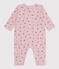 Pyjama bébé en coton sans pieds imprimé fleuri rose JOLI/blanc MULTICO