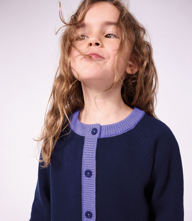 Effen cardigan van katoenen en wol voor kinderen SOIR