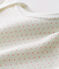 Rompertje lange mouwen babymeisje wit MARSHMALLOW/roze CHARME