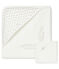 Coffret carré de bain et doudou bébé en éponge et tubique blanc MARSHMALLOW/blanc MULTICO