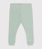 Katoenen legging voor baby's groen HERBIER